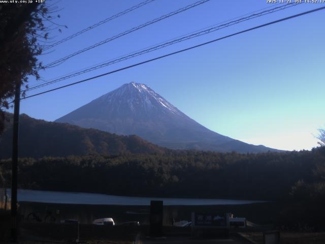 西湖からの富士山