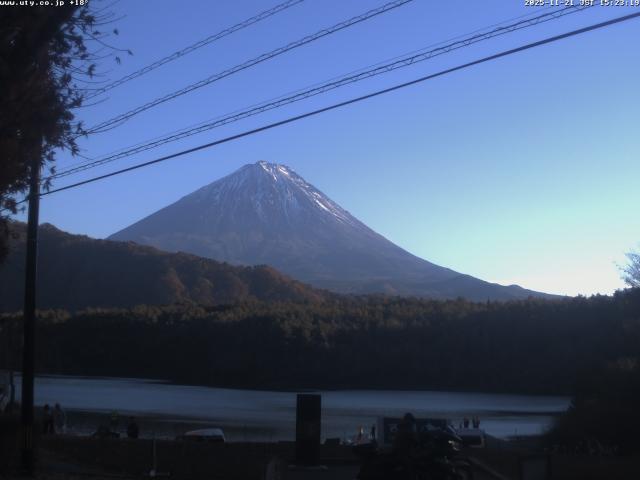 西湖からの富士山
