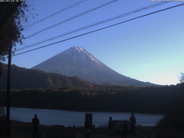 西湖からの富士山