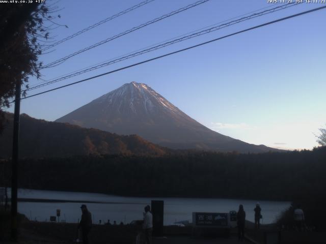 西湖からの富士山