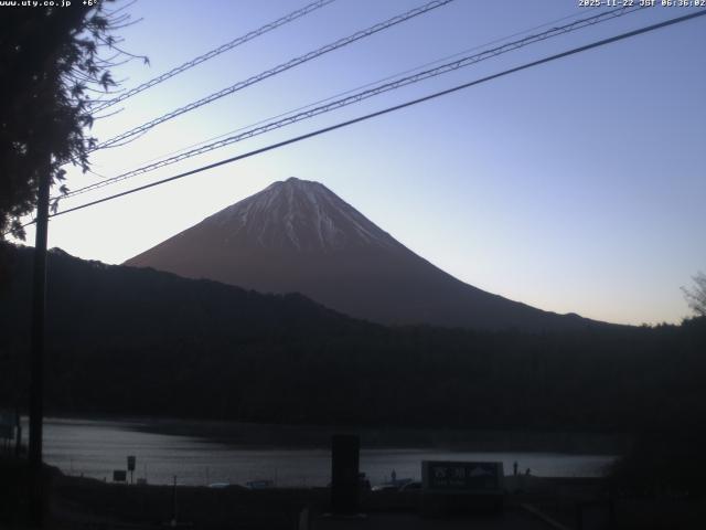 西湖からの富士山
