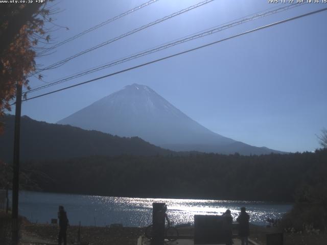 西湖からの富士山