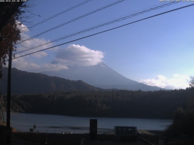 西湖からの富士山