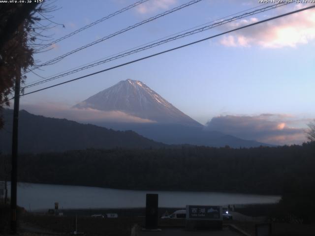 西湖からの富士山