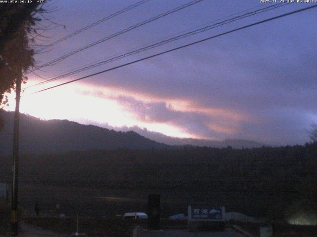 西湖からの富士山