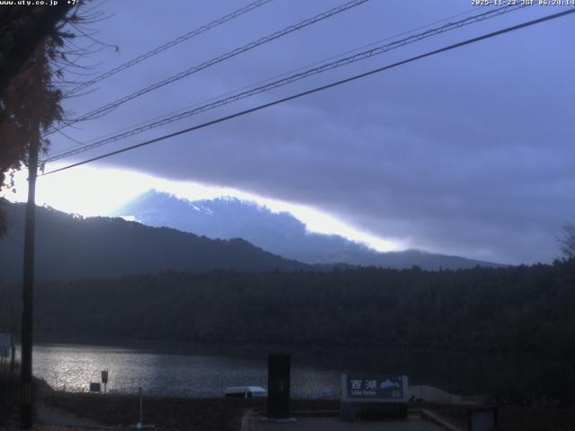 西湖からの富士山