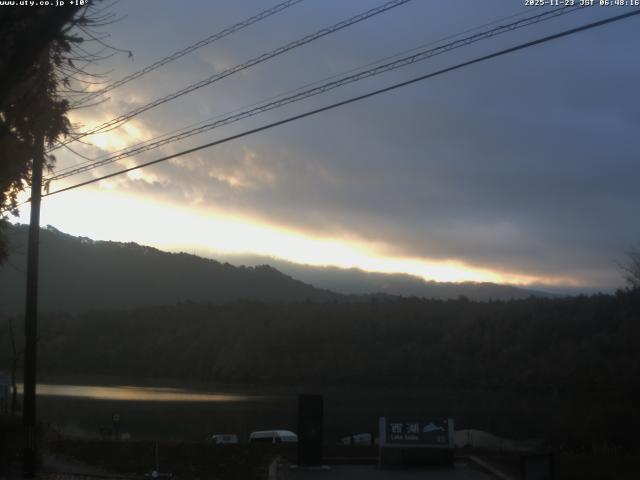 西湖からの富士山