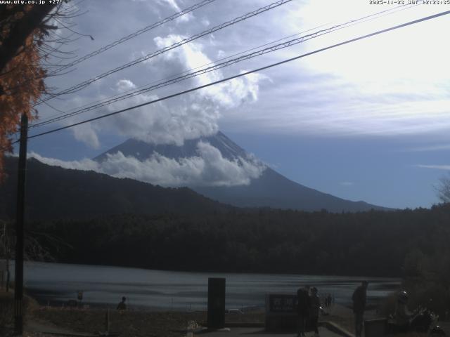 西湖からの富士山