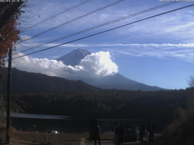 西湖からの富士山