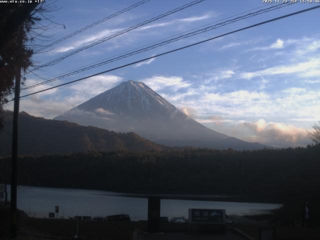 西湖からの富士山