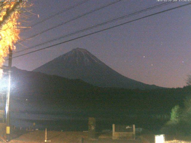 西湖からの富士山