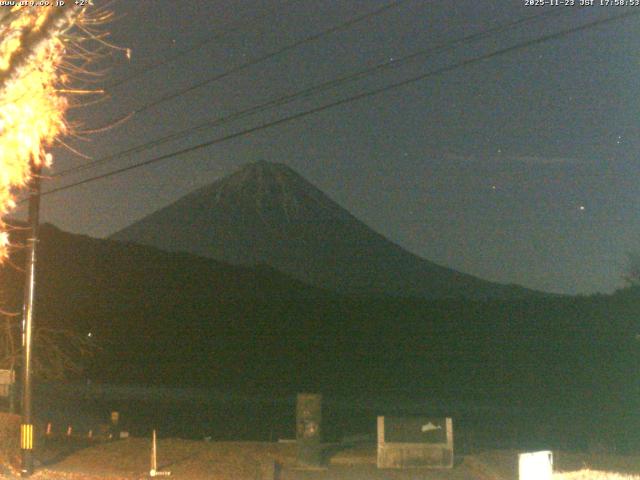 西湖からの富士山