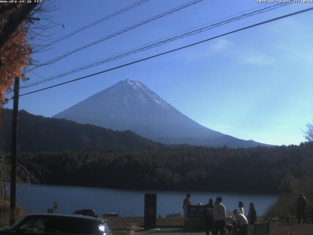 西湖からの富士山