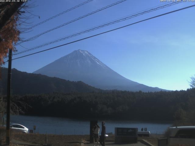 西湖からの富士山