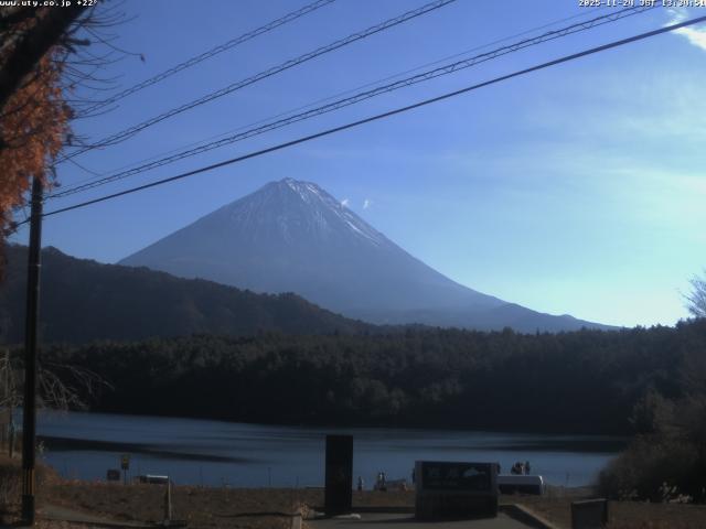 西湖からの富士山