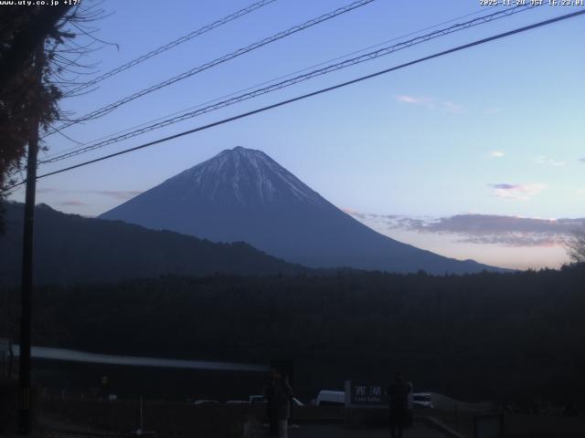 西湖からの富士山