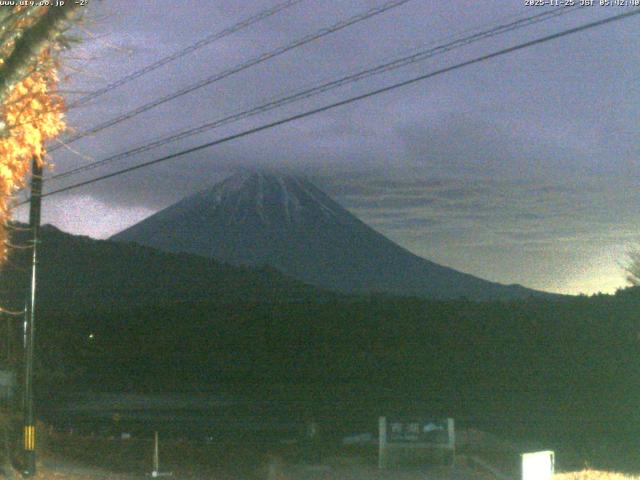 西湖からの富士山