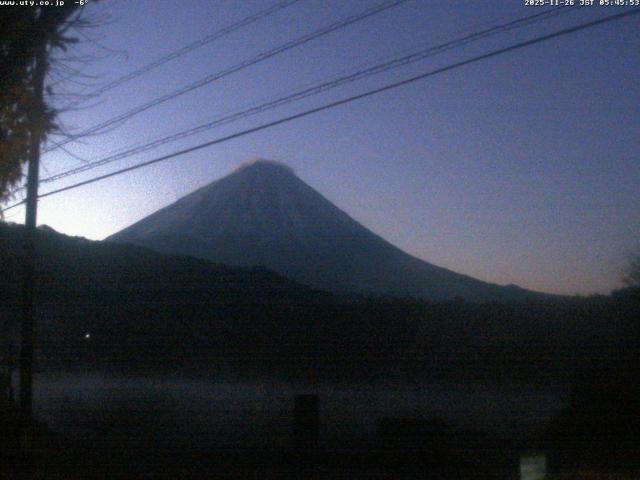 西湖からの富士山