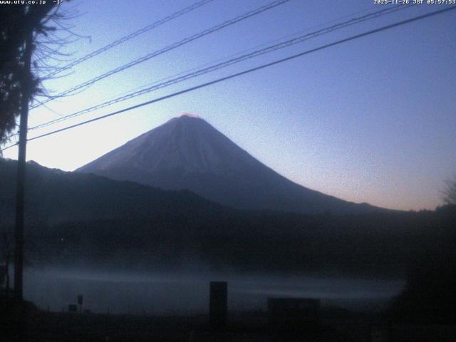 西湖からの富士山