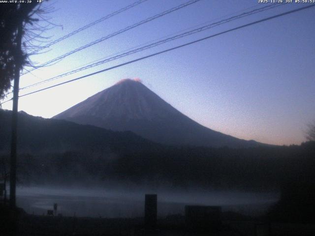 西湖からの富士山