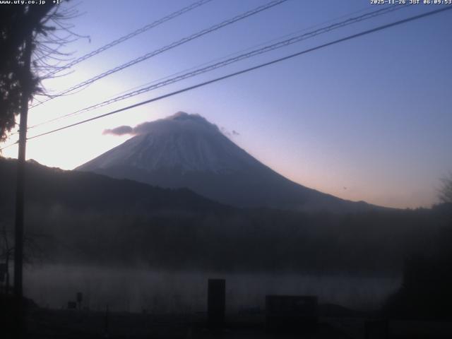 西湖からの富士山