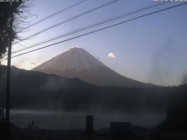 西湖からの富士山