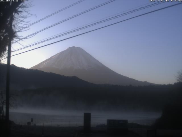 西湖からの富士山