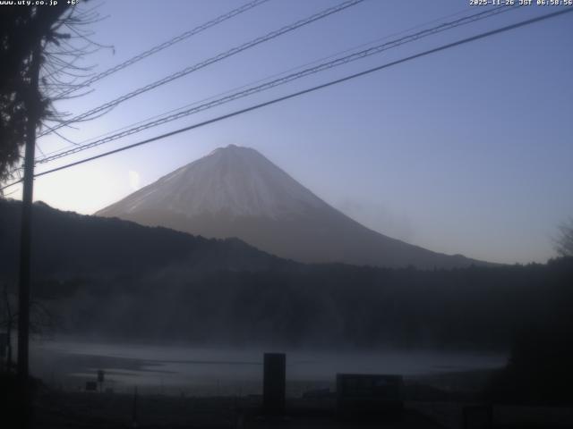 西湖からの富士山