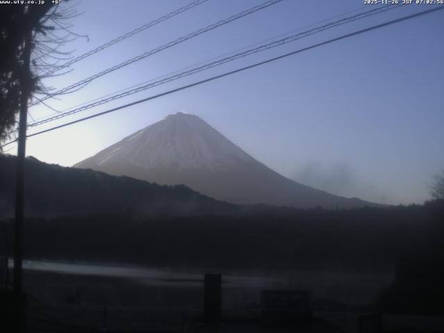 西湖からの富士山