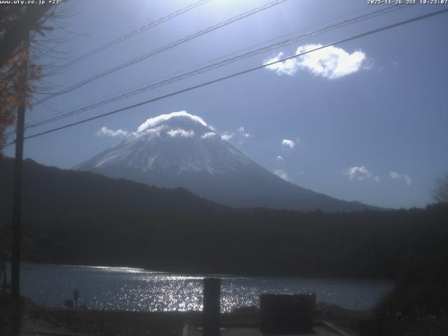 西湖からの富士山