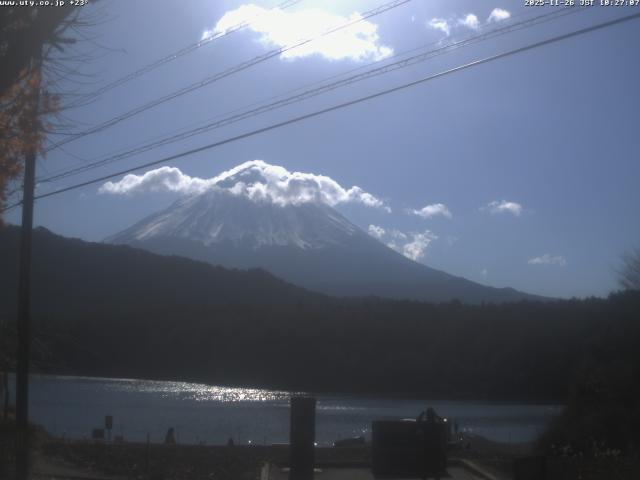 西湖からの富士山