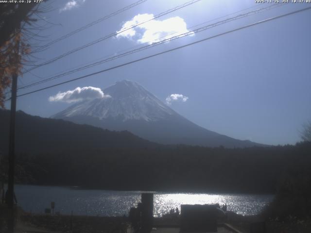 西湖からの富士山