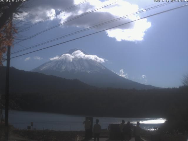西湖からの富士山