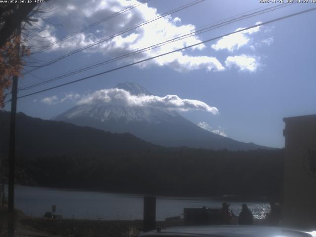 西湖からの富士山