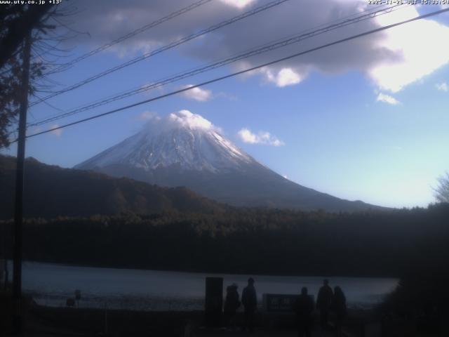 西湖からの富士山