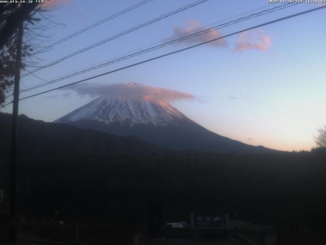 西湖からの富士山