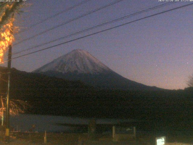 西湖からの富士山