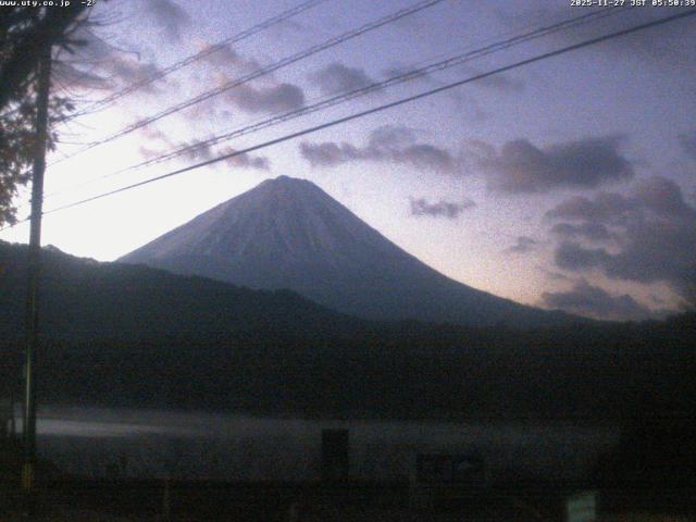 西湖からの富士山