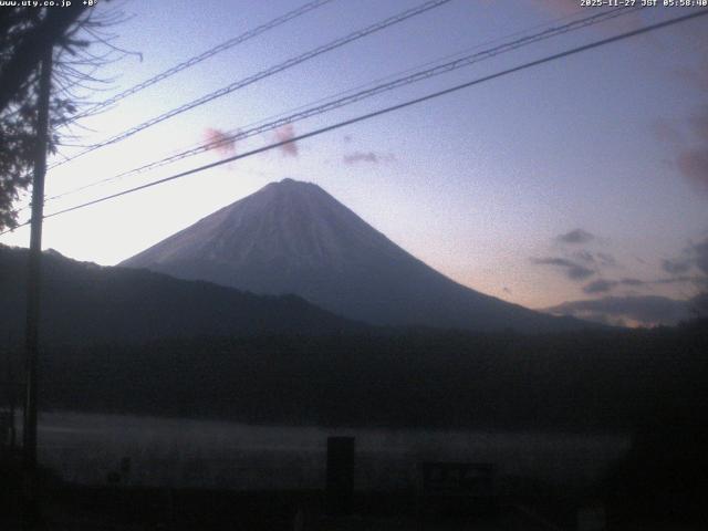 西湖からの富士山