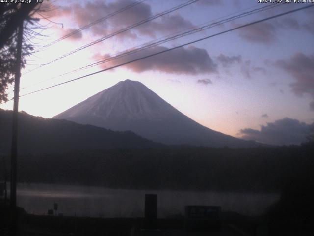 西湖からの富士山