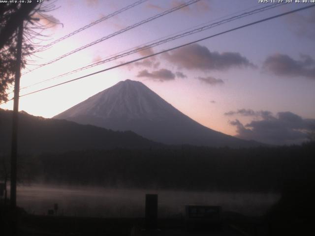 西湖からの富士山