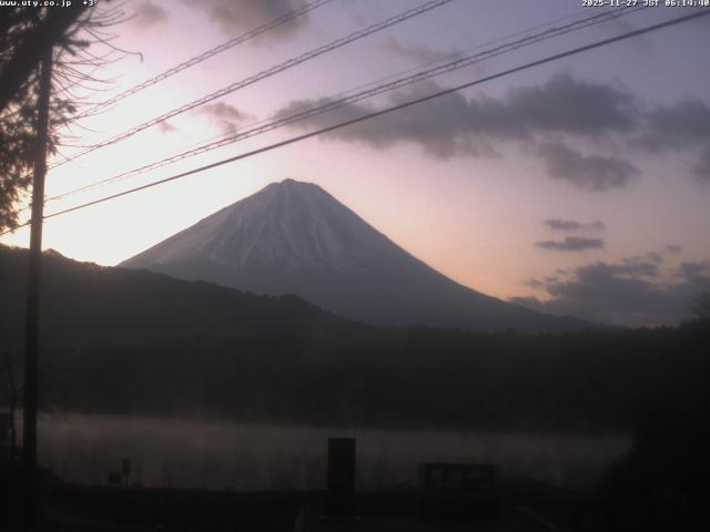 西湖からの富士山