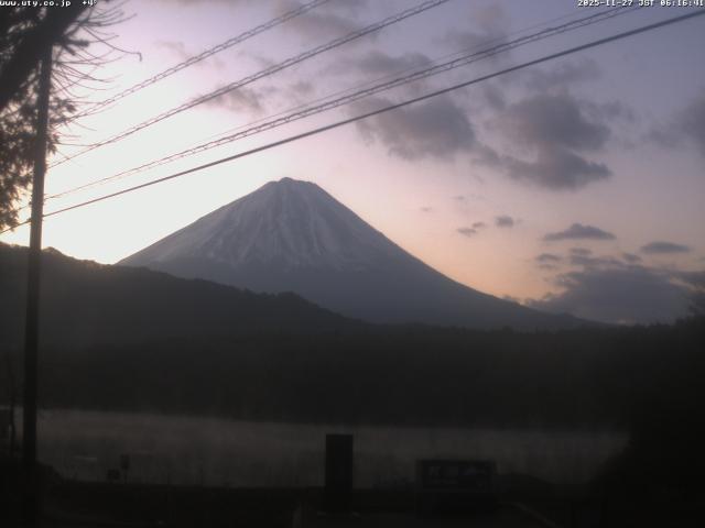 西湖からの富士山