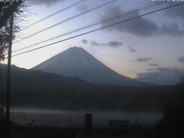 西湖からの富士山