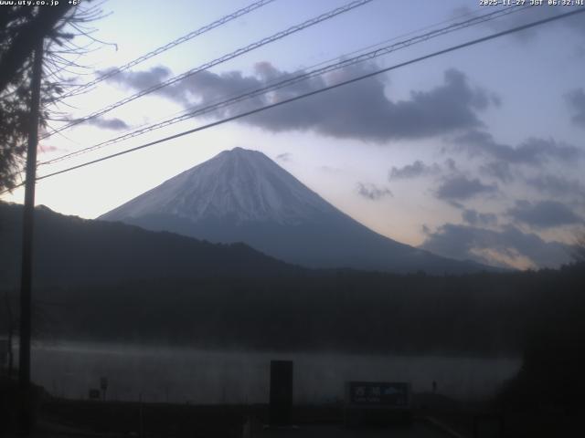 西湖からの富士山
