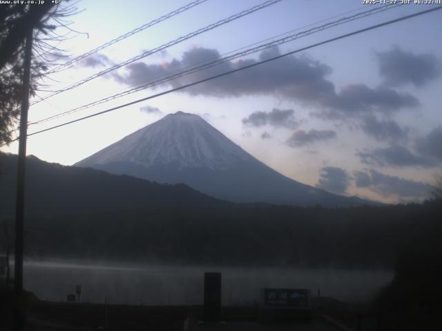 西湖からの富士山