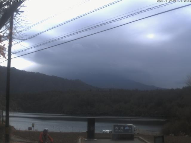 西湖からの富士山