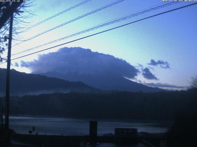 西湖からの富士山