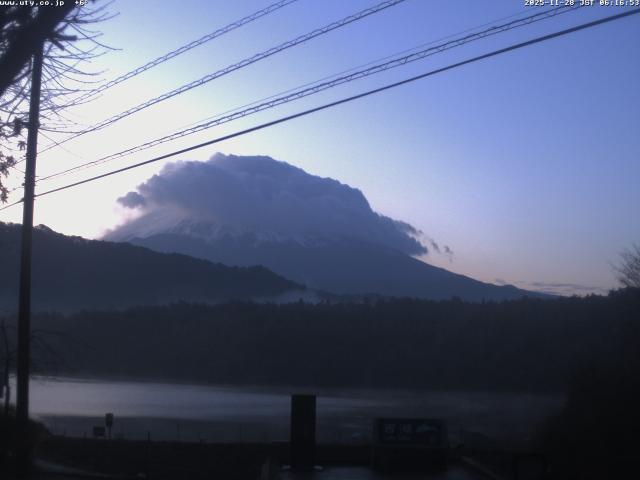西湖からの富士山