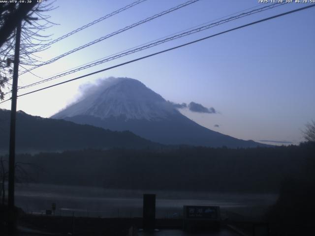 西湖からの富士山